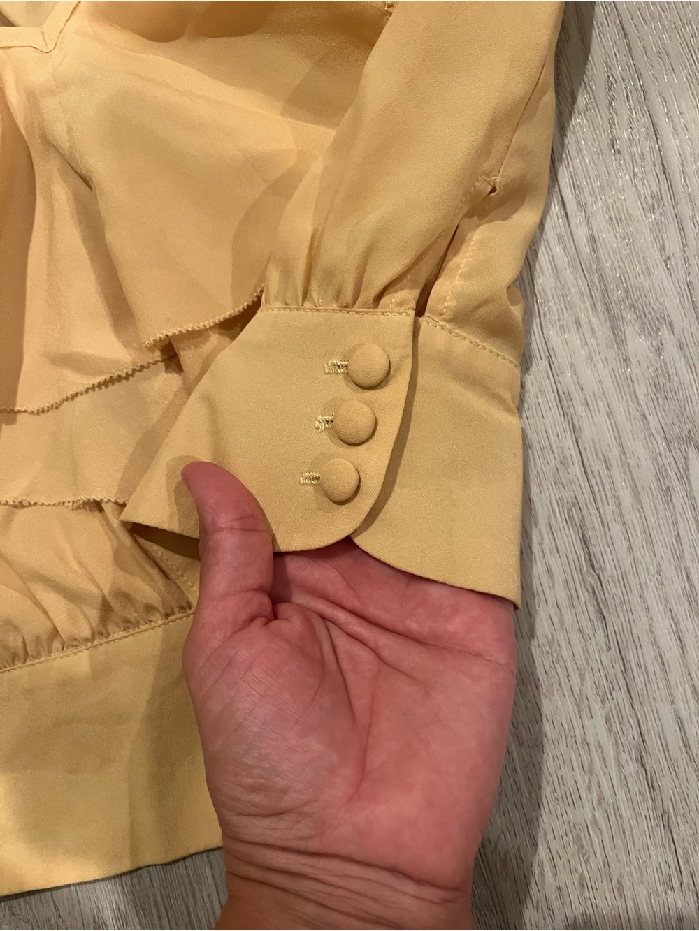 Ruffle Front Spaghetti Strap Crop Top - Mustard